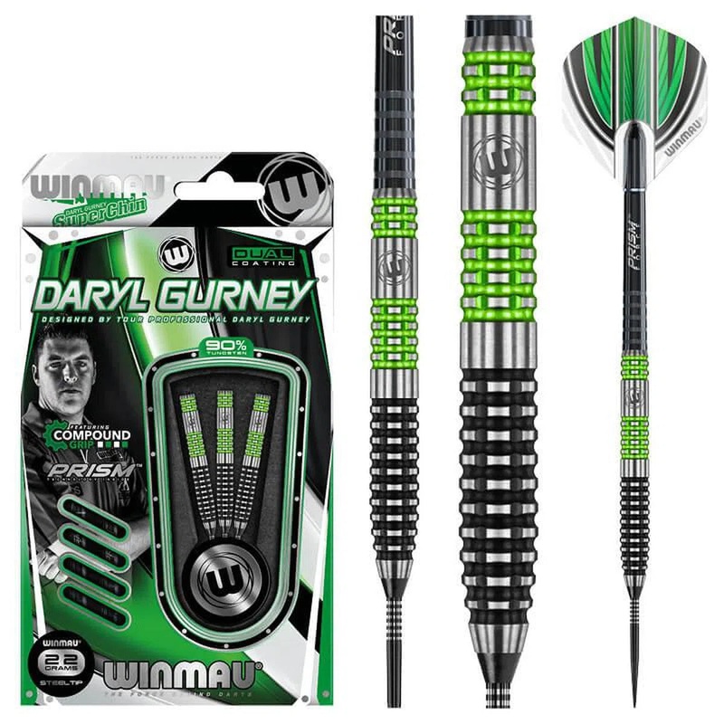 Winmau Daryl Gurney 90% Tungsten Steel Tip Darts 22 GRAM