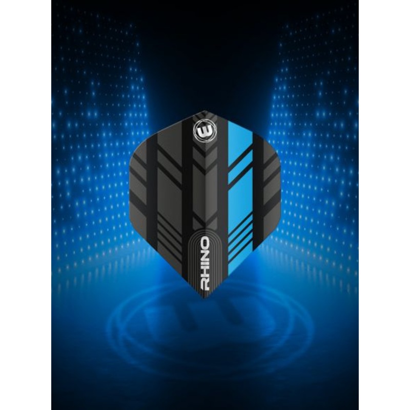Winmau Rhino Black & Blue Extra Thick Standard Standard 100 Micron Poly metronic extra thick