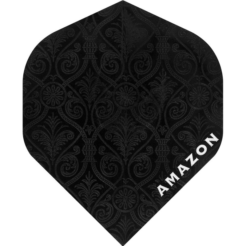 Amazon Dart Flights – Standard Shape – 100 Micron – Black Pattern