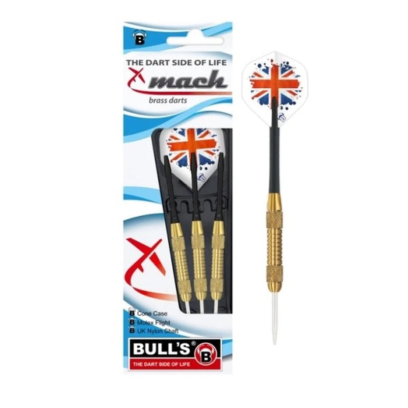 Bull’s DE Mach Brass Steel Tip Darts 19 GRAM