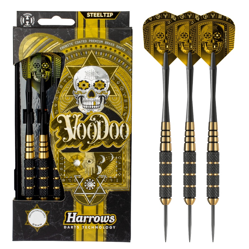 Harrows Voodoo Brass Steel Tip Darts 19 Gram