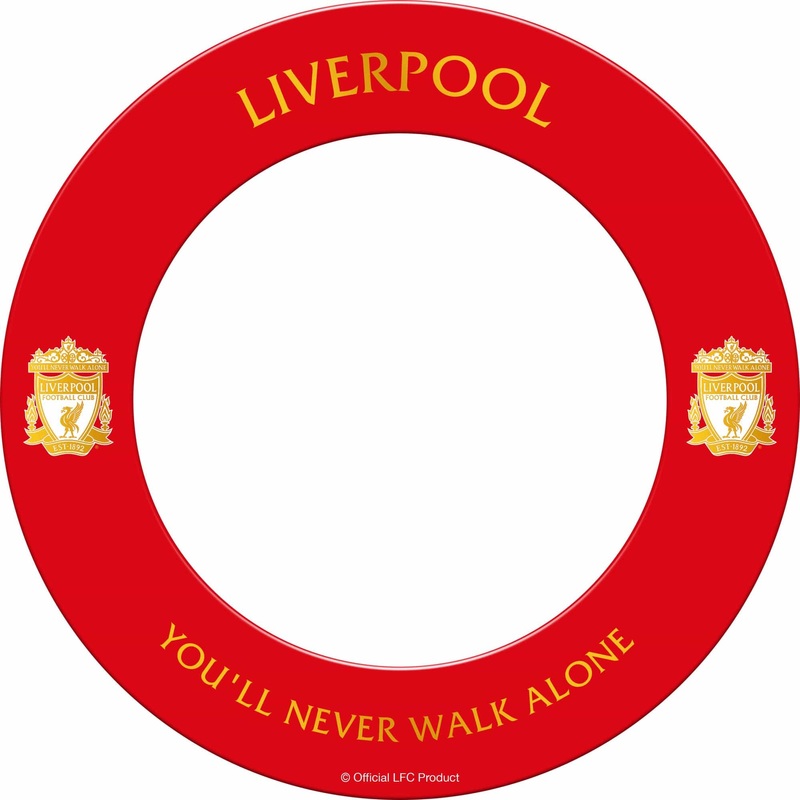Liverpool FC Dartboard Surround – Official Licensed – LFC – S2 – Red – Gold Crest