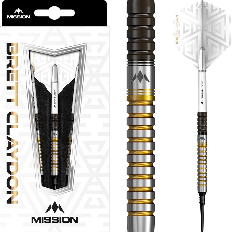 Mission – Brett Claydon Darts – Soft Tip – 90% Tungsten – 21g