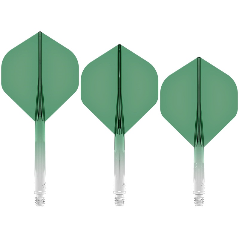 Mission Force 90 – New Moulded Flight & Shaft System – Standard No2 – Gradient – Transparent Green Medium