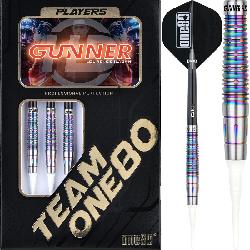 One80 Gunner Darts – Soft Tip – HD – Lourence Ilagan – Chameleon 18g