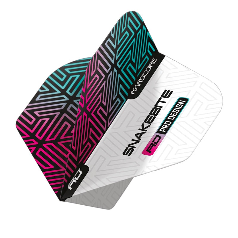 Peter Wright Snakebite White & Rainbow Hardcore Premium Standard