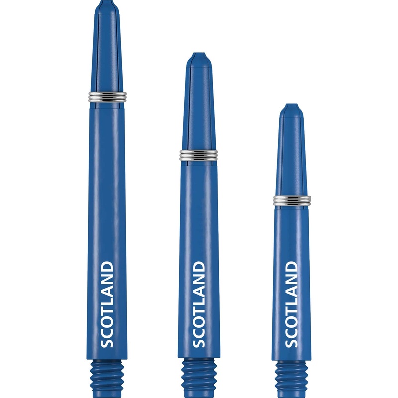 Scotland Football Nylon Shafts – Dart Stems with Springs – Blue – Medium Medium