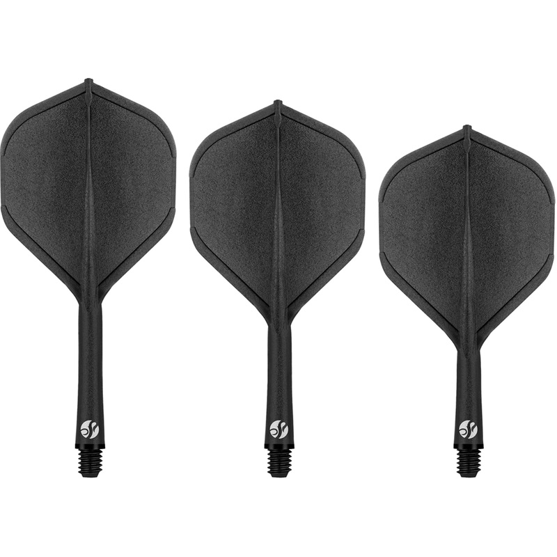 Shot Flight Deck – One Piece Dart Flight and Shaft System – Black Short