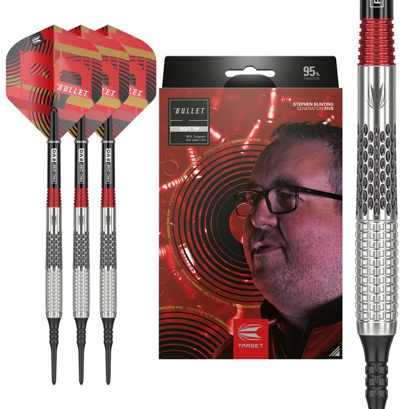 Stephen Bunting Gen 5 95% Tungsten Soft Tip Darts by Target 18 Gram