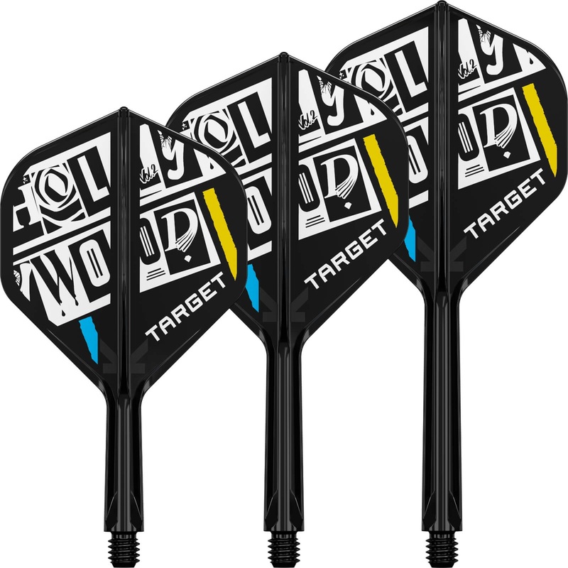 Target – K-Flex Chris Dobey – Big Wing Dart Flights – Integrated Flight & Shaft System Short (19mm)