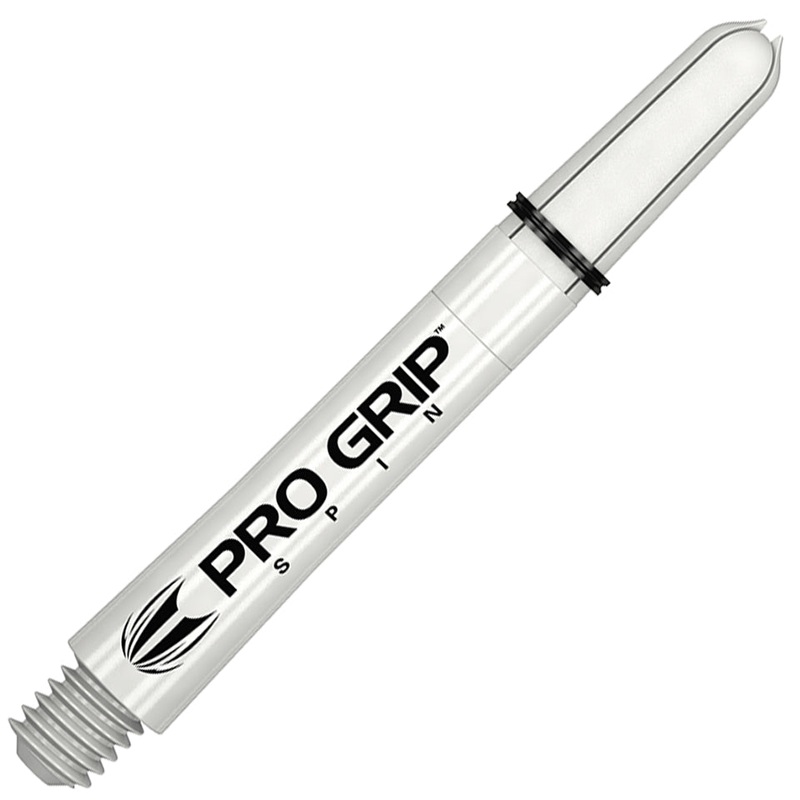 Target Pro Grip Nylon Spinning Dart Shafts – Medium White (3 Sets)