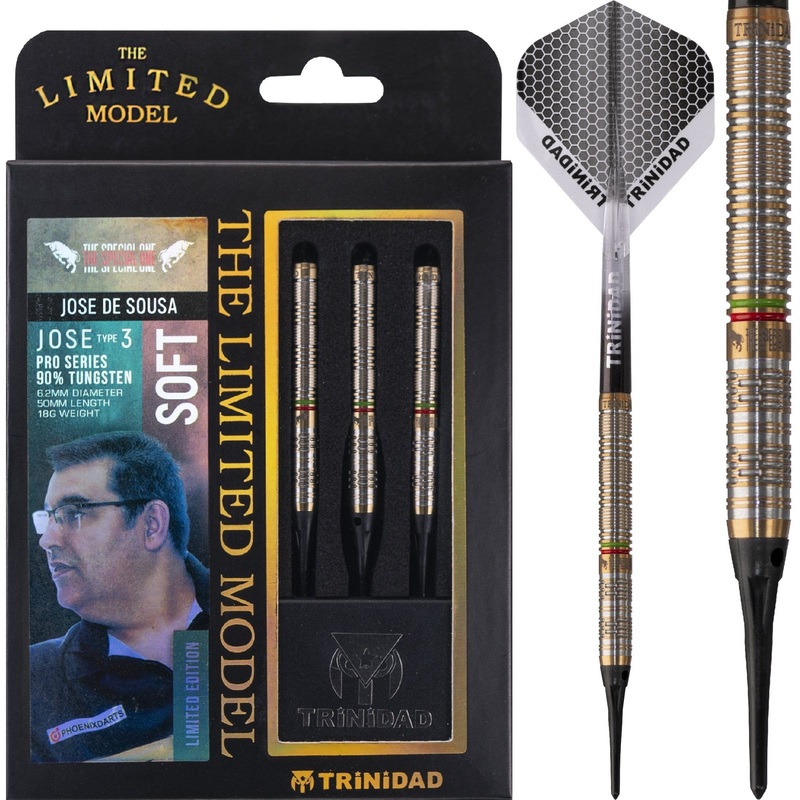 *Trinidad Pro – Soft Tip Darts – Jose De Sousa – Jose Type3 – 18g – Limited Edition 18g