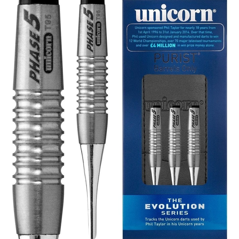 *Unicorn Evolution Darts – Soft Tip Tungsten – Phase 5 Purist 18g