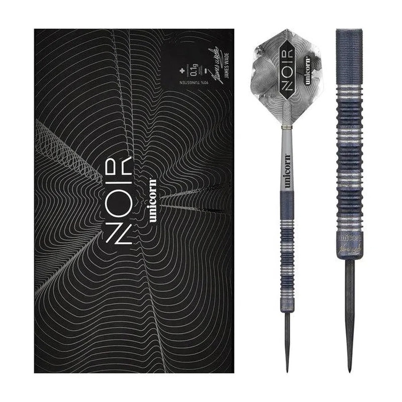 Unicorn James Wade Deluxe Noir 90% Tungsten Steel Tip Darts 20 GRAM