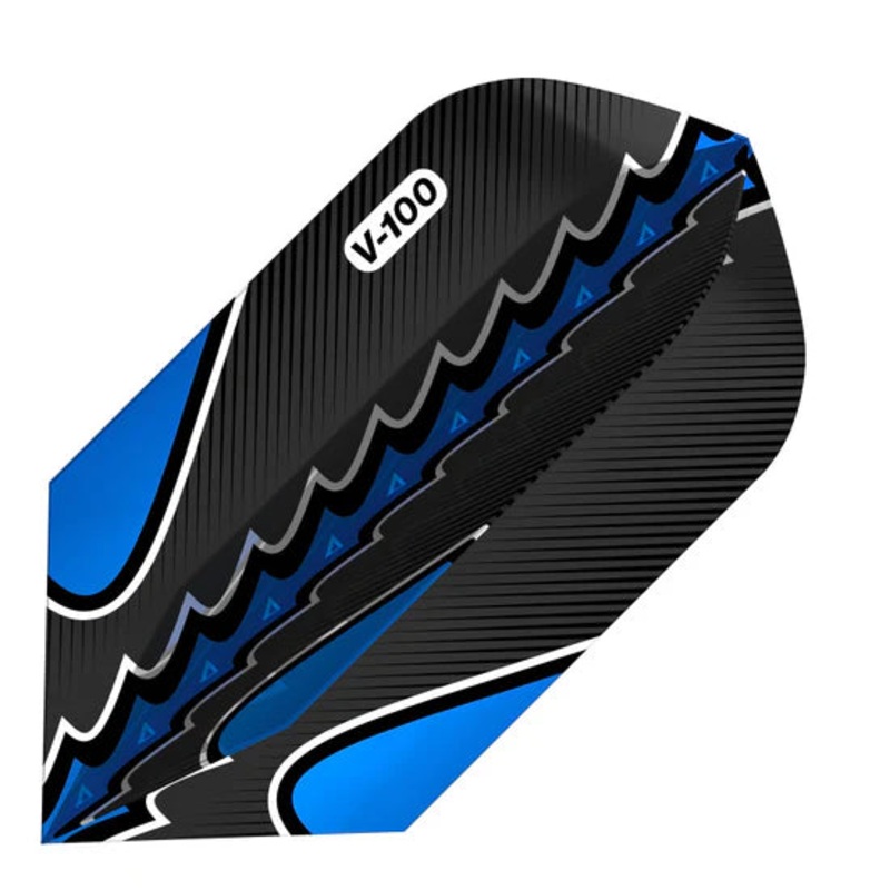 Viper Black Flux Dart Flights Slim Blue