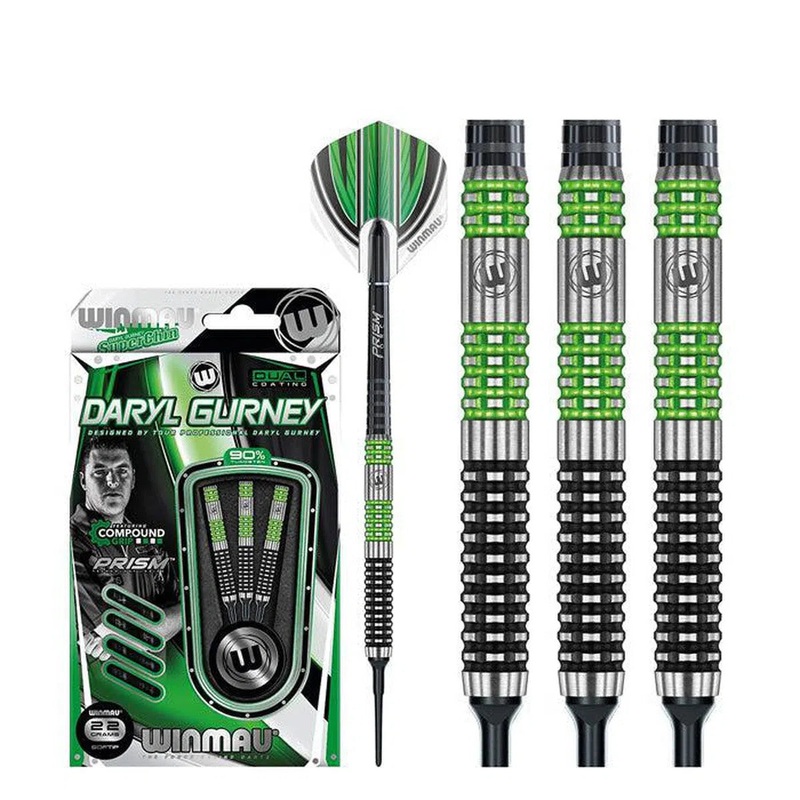Winmau Daryl Gurney 90% Tungsten Soft Tip Darts 22 GRAM