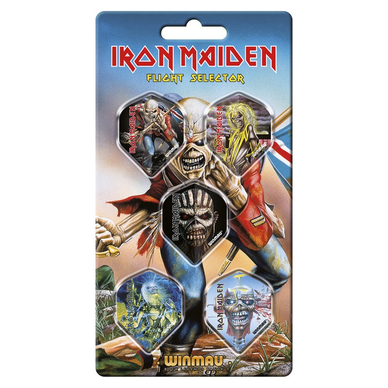 Winmau Iron Maiden Dart Flight Pack – Standard (5 Sets)