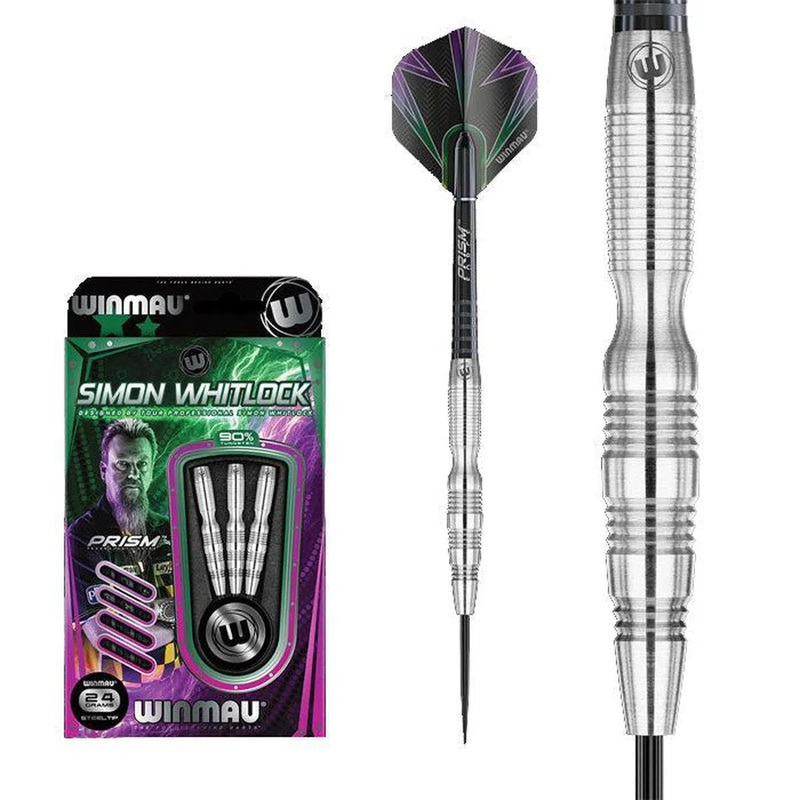 Winmau Simon Whitlock 90% Tungsten Steel Tip Darts 22 GRAM