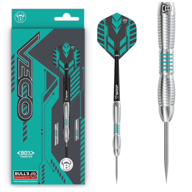 BULL’S Veco V1 90% Tungsten 23 gram Steel Tip Dart Set
