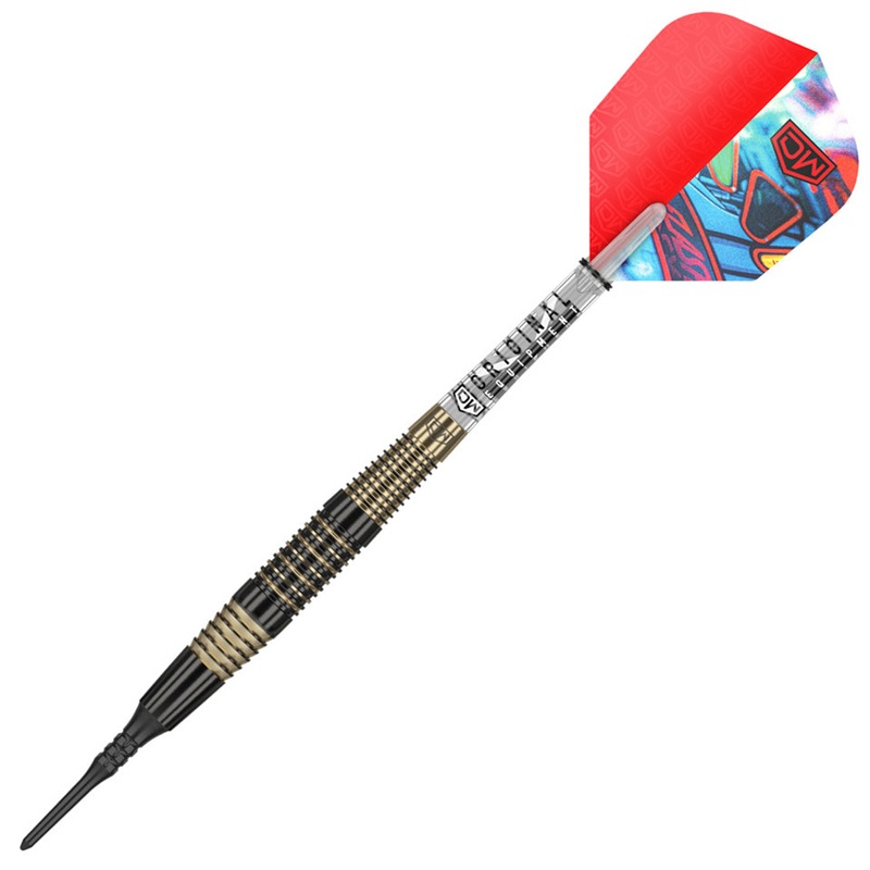Dart World Flash Back Soft Tip Darts – 18gm Black