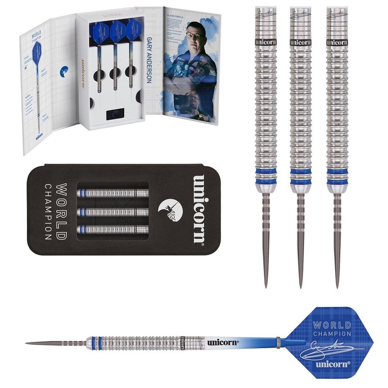 Gary Anderson Deluxe Player Edition Phase 3 World Champion Steel Tip Darts by Unicorn 21 Gram