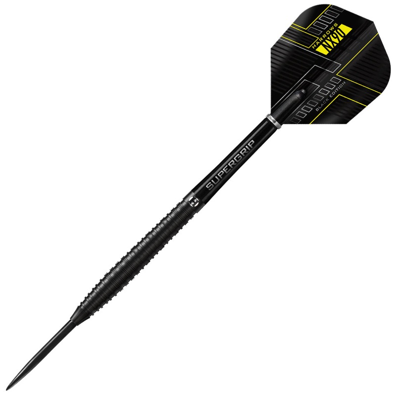 Harrows NX90 Black Edition Steel Tip Darts – 23gm