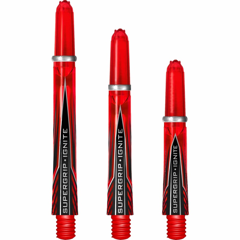 *Harrows Supergrip Ignite Shafts – Dart Stems – Red Medium
