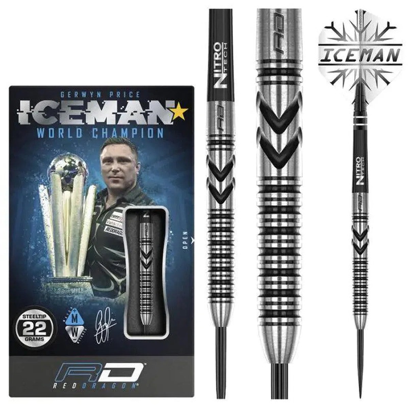 Red Dragon Gerwyn Price Thunderbolt 90% Tungsten Steel Tip Darts 22 GRAM