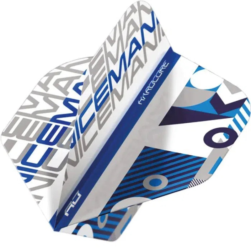 Red Dragon Hardcore Iceman Stack White & Blue Standard Flights