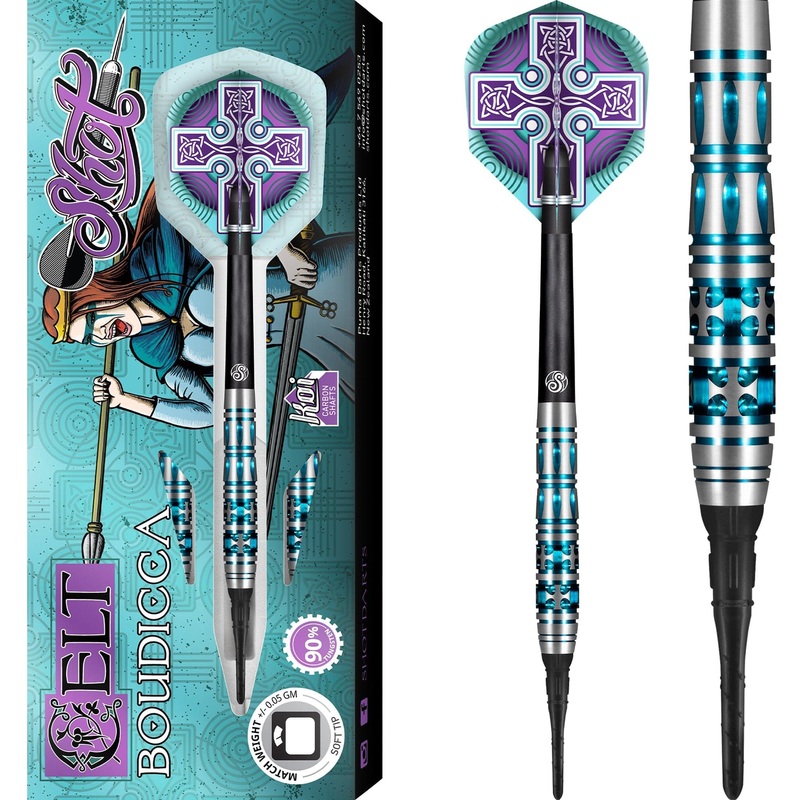 *Shot Celt Boudicca Darts – Soft Tip – Blue 18g