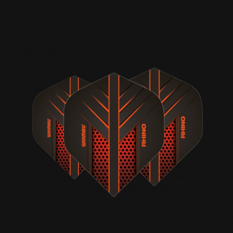Winmau Rhino Players Black & Orange Extra Thick Standard 100 Micron Poly metronic extra thick