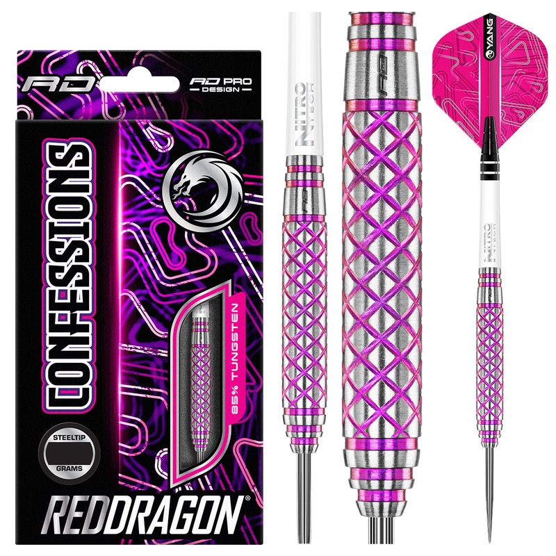 Confession 85% Tungsten Steel Tip Darts by Red Dragon 26 Gram