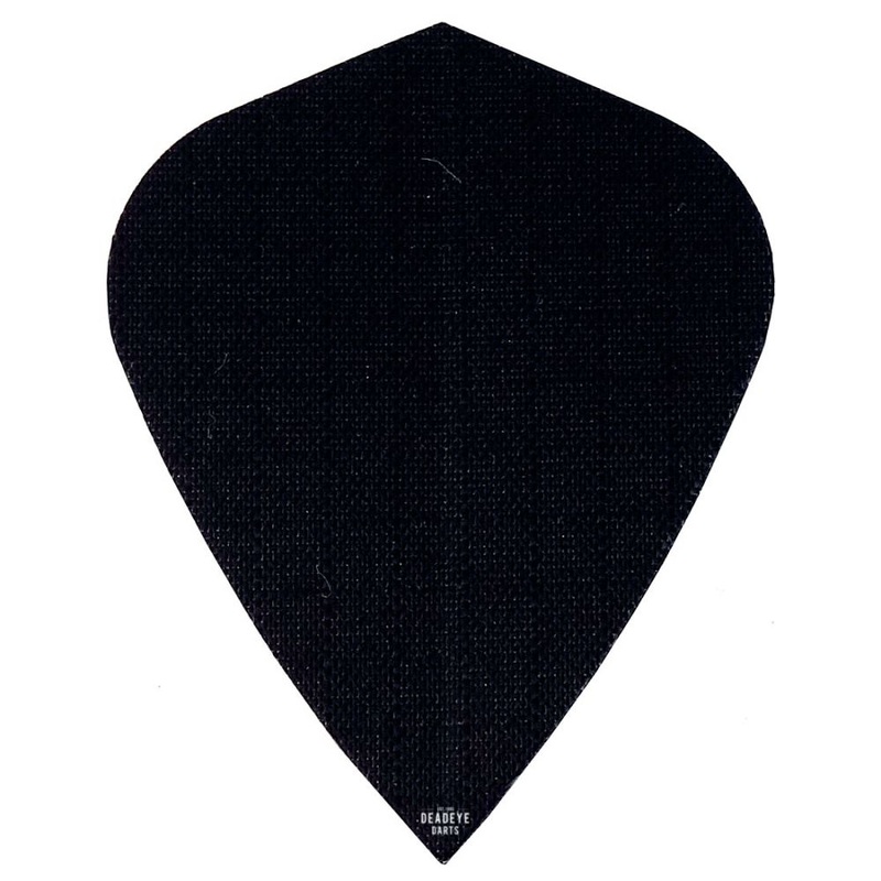Deadeye Rip Stop Fabric Dart Flights Black Kite