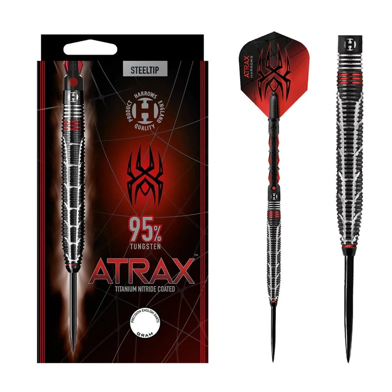 Harrows Atrax 95% Tungsten Steel Tip Darts 21 GRAM