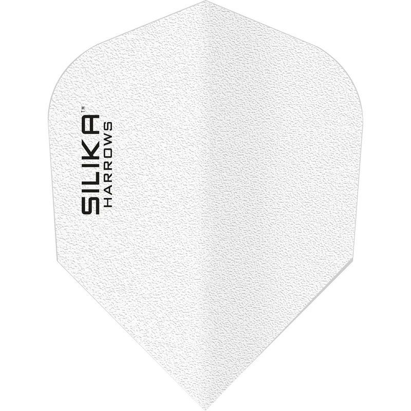 Harrows Silika – Patented Tough Crystalline Coated White – No6 Standard Dart Flights Standard 100 Micron Extra Strong