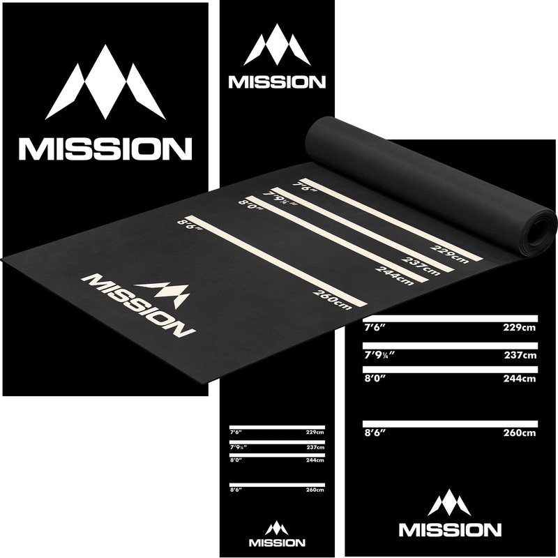 Mission Darts Mat – Heavy Duty Rubber – Pro Level Dart Mat
