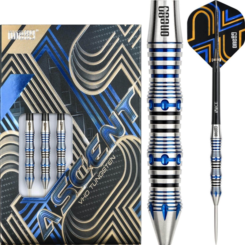 One80 – Ascent 02 Darts – Steel Tip – 90% Tungsten – 23g 25g 23 grams