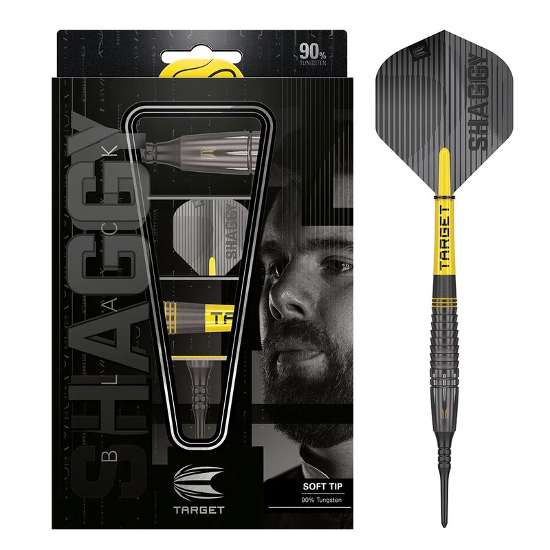 Target Darts Scott Williams Black 90% Tungsten Soft Tip Darts 20 GRAM