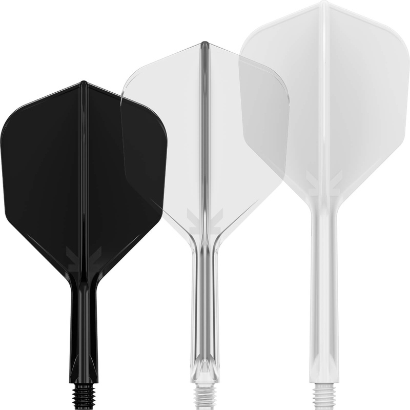 Target – K-Flex – Standard Dart Flights – Integrated Flight & Shaft System Short (19mm) Black