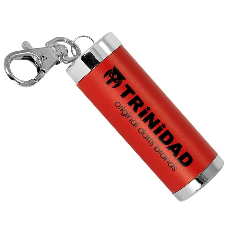 TRiNiDAD Aluminium Tip Case – Soft Tip Holder with Clip – Red