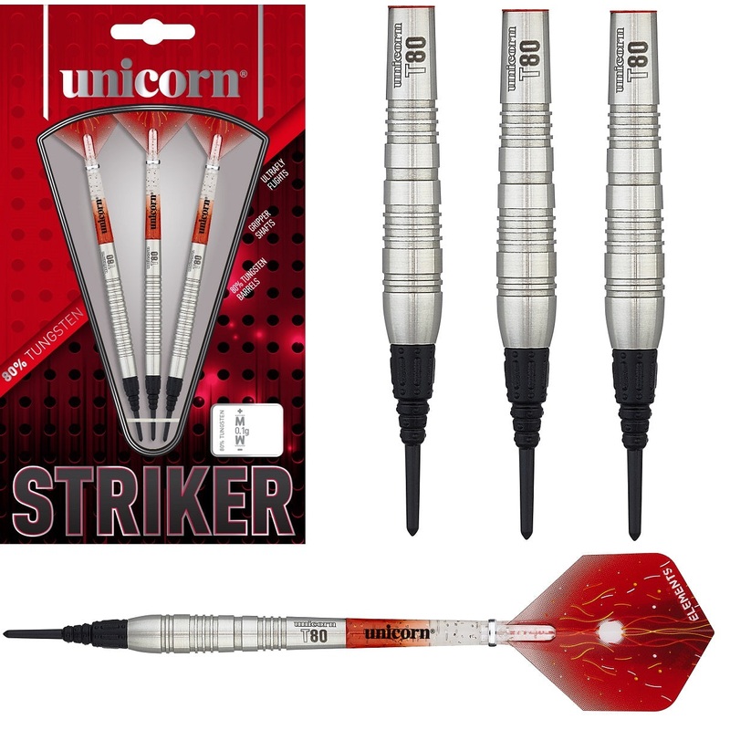 Unicorn Striker Type 4 80% Tungsten Soft Tip Darts 22 Gram