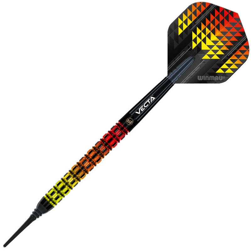 Winmau Firestorm Flame Parallel Soft Tip Darts – 20gm