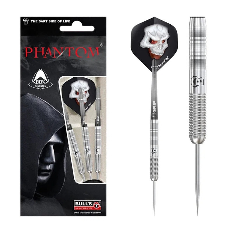 Bull’s DE Phantom PT1 80% Tungsten Steel Tip Darts 21 GRAM