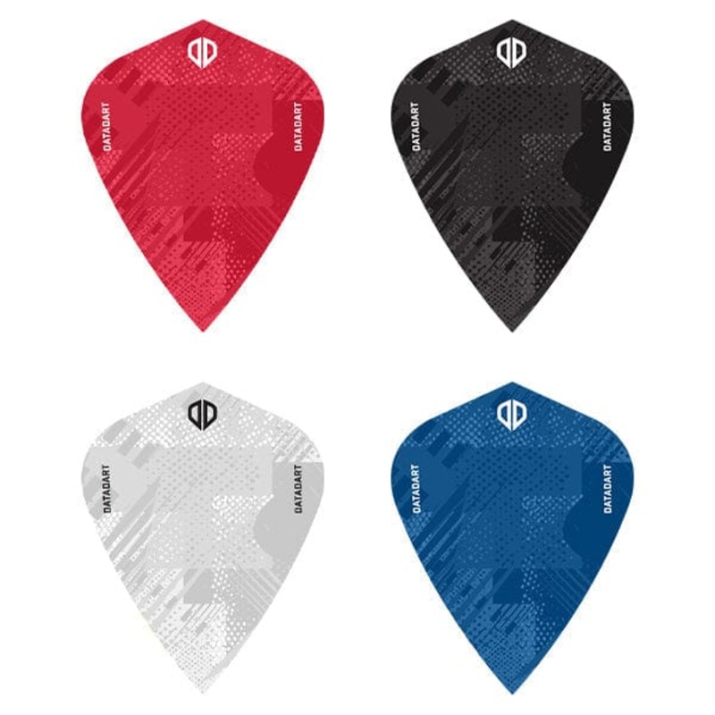 Datadart Dart Flights – Grunge – 100 Micron – Kite Black