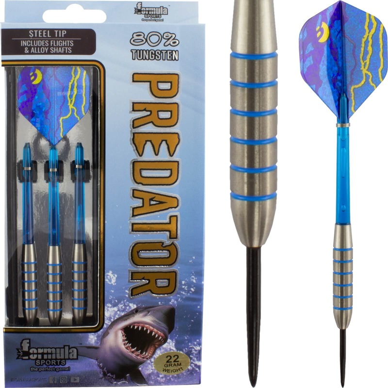 Formula Sports – Predator Darts – Steel Tip – 80% Tungsten – 22g 24g 22 grams