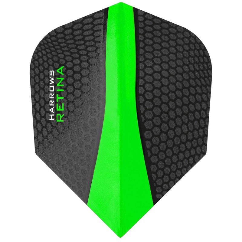 Harrows Retina Standard Green Dart Flights Green