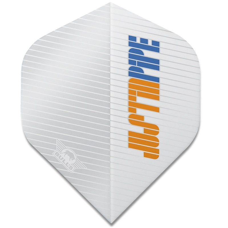 Justin Pipe Grey Standard Dart Flights by Bulls Grey