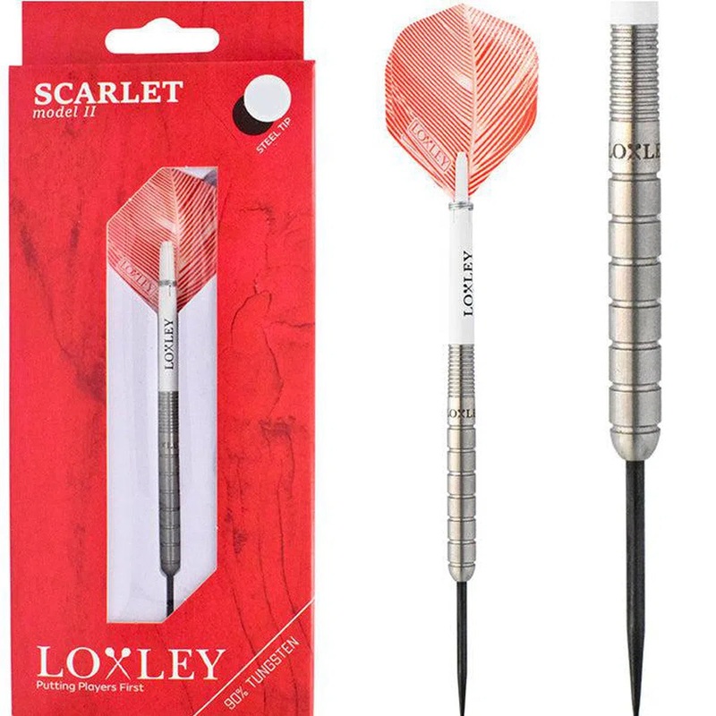 Loxley Scarlet Model 2 90% Tungsten Steel Tip Darts 21 GRAM