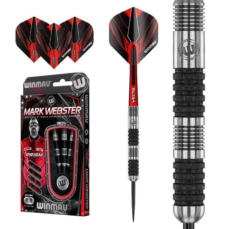 Mark Webster Diamond Edition 90% Tungsten Steel Tip Darts by Winmau 23 Gram