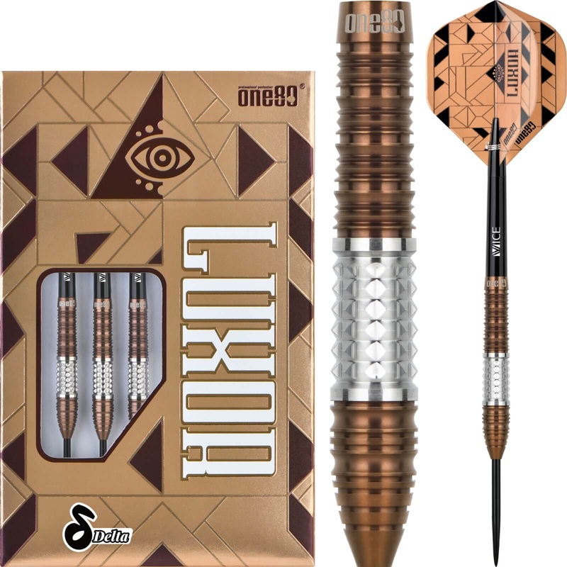 One80 – Luxor Delta Darts – Steel Tip – 90% Tungsten – 21g 23g 25g 21 grams
